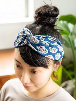 木版染が美しい コットンクロスターバン - サブ4