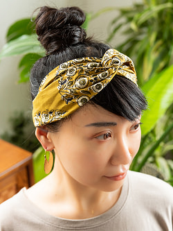 木版染が美しい コットンクロスターバン - サブ5