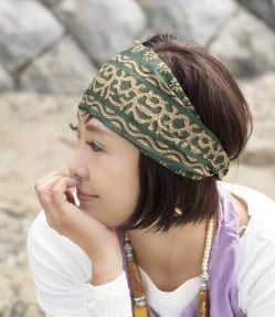 アンティークサリーのヘアバンド - サブ2