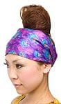 オールドサリーヘアバンド- 紫系アソートの商品写真
