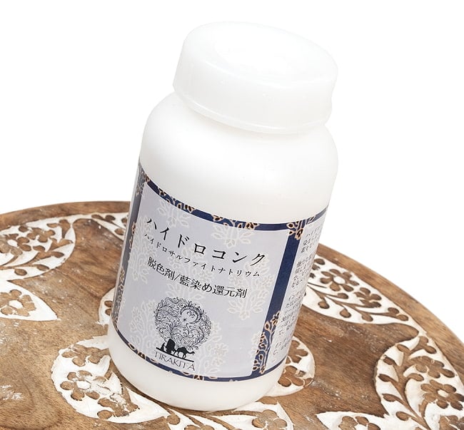 ハイドロコンク - ハイドロサルファイトナトリウム 500g[藍用還元剤 / 脱色剤] 2 - 裏面の成分表記です
