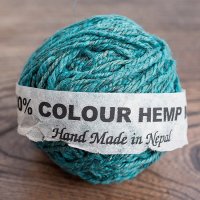 〔手芸用〕カラーヘンプボール - ターコイズブルー