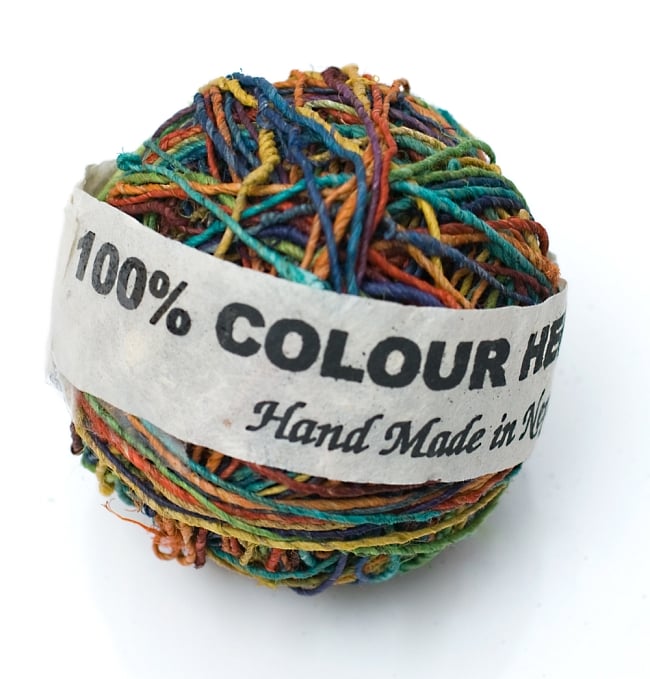 〔手芸用〕カラーヘンプボール-細糸 【マルチカラーMIX】の写真1枚目です。全体写真です。ヘンプボール,糸,手芸,ヘンプ