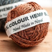 〔手芸用〕カラーヘンプボール - ライトブラウン