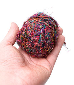 シルク・リサイクル・カラフル・スレッドボール  - サブ2