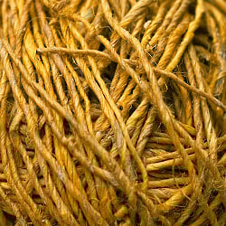 〔手芸用〕カラーヘンプボール-細糸 【黄】 - サブ2