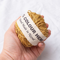 〔手芸用〕カラーヘンプボール-細糸 【イエローベージュ】 - サブ3