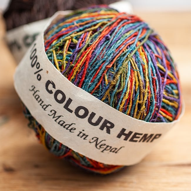 カラーヘンプボール - MIXの写真1枚目です。ヒマラヤを擁するネパールからやってきたヘンプの紐です。ヘンプボール,糸