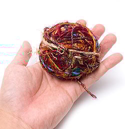 シルク・リサイクル・カラフル・スレッドボール - サブ3