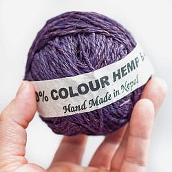 カラーヘンプボール - 紫 - サブ3