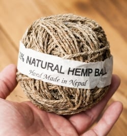 カラーヘンプボール - ナチュラル - サブ3