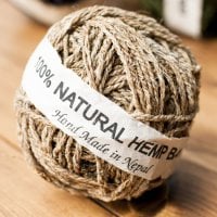 カラーヘンプボール - ナチュラル
