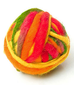 【自由に選べる4個セット】カラーウールボール - 緑×グレー - サブ3