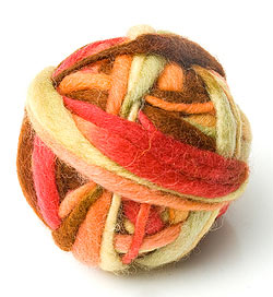 【自由に選べる4個セット】カラーウールボール - 緑×グレー - サブ5