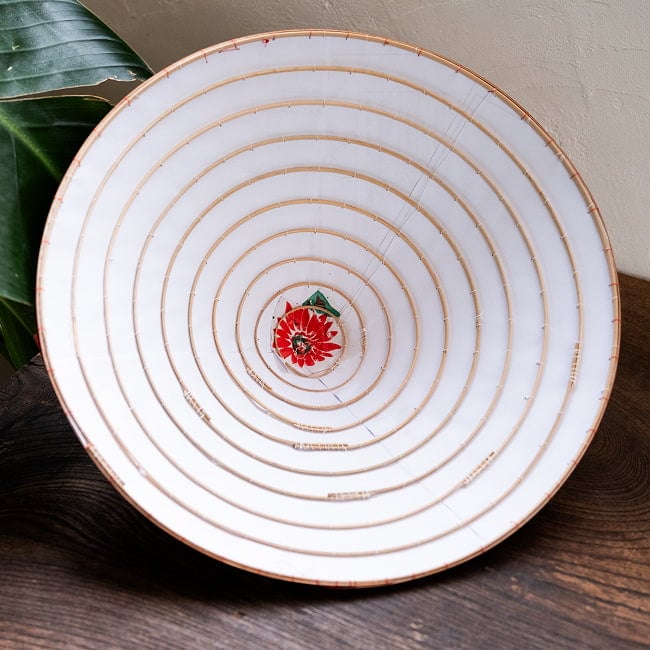 ベトナム文化の象徴 伝統傘 ノン・ラーSサイズ 4 - 裏側です