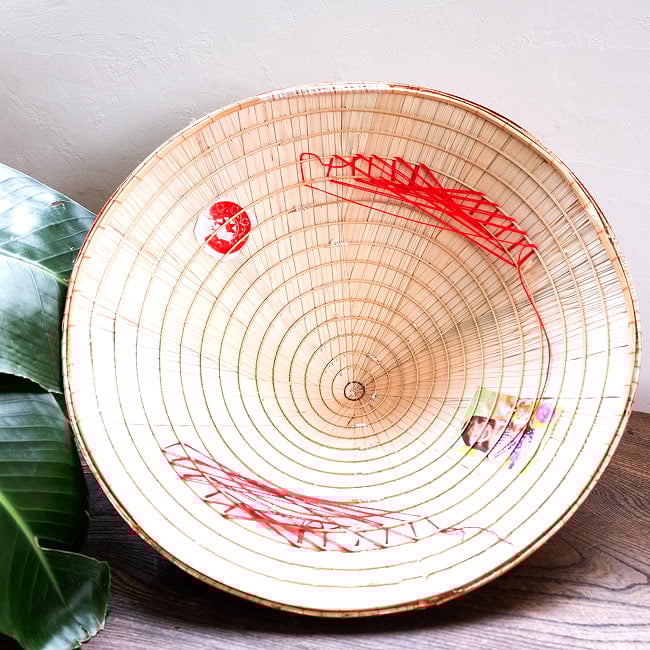 ベトナム文化の象徴 伝統傘 ノン・ラーLサイズ 4 - 裏側です