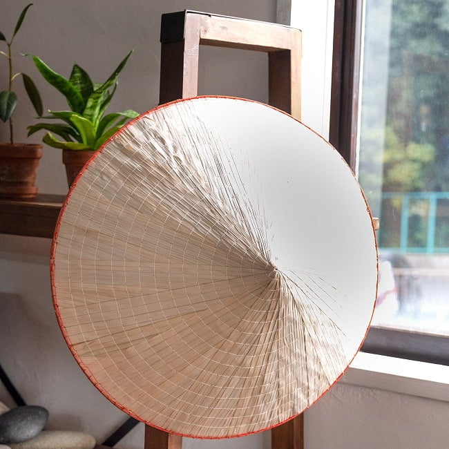 ベトナム文化の象徴 伝統傘 ノン・ラーLサイズ 8 - インテリアにしても◎