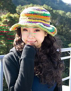 ウールとシルクのカラフルハット - サブ3