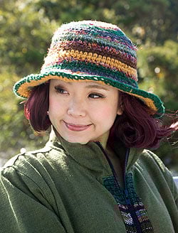 ウールとシルクのカラフルハット - サブ5