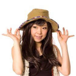 パイピングハット　カーキの商品写真