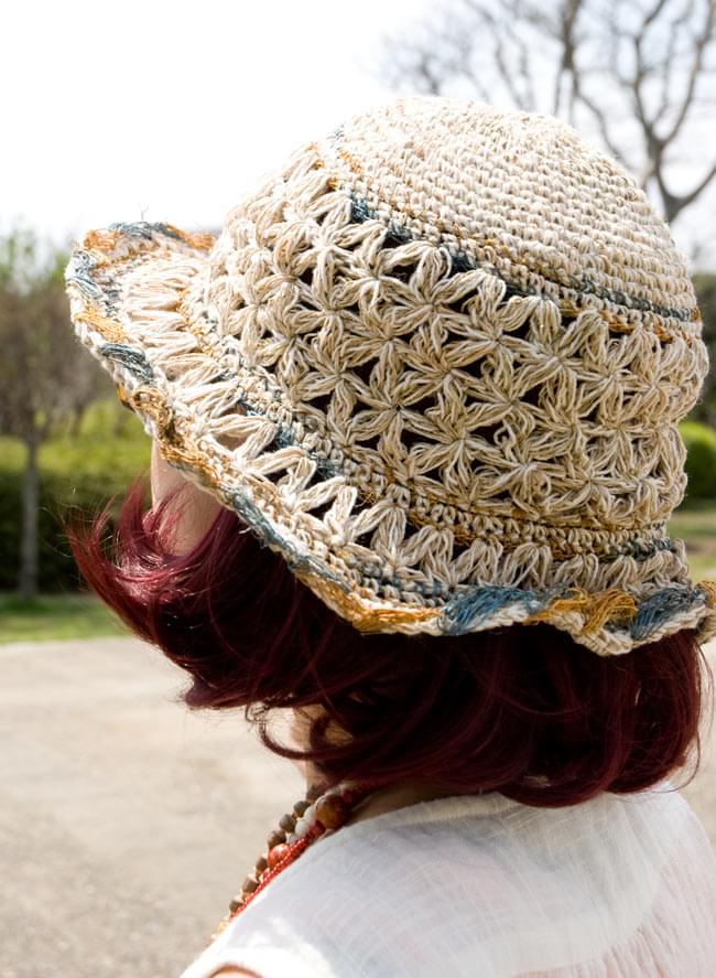ヘンプとコットンのハット 5 - 別の角度から撮ってみました。