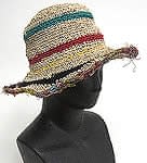 シルクフリンジターハット(黒・黄・赤・緑)の商品写真