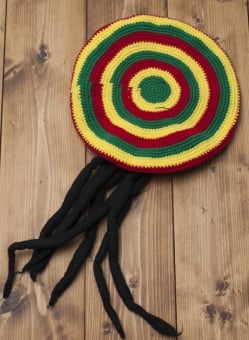 フェイクドレッド付きジャマイカハット - サブ3