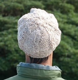 ヘンプとコットンのつばありハット【ナチュラル】 - サブ2