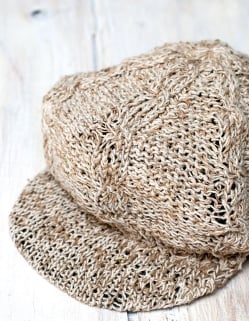 ヘンプとコットンのつばありハット【ナチュラル】 - サブ3