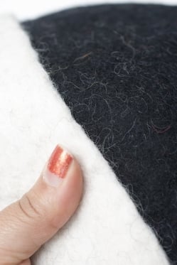 ヒマラヤ星人の帽子 【黒×白】 - サブ3