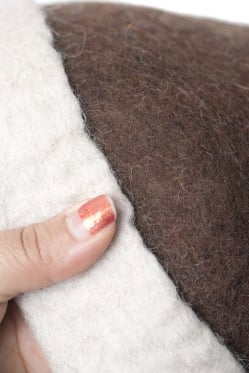 ヒマラヤ星人の帽子 【茶×白】 - サブ3