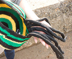 フェイクドレッド付きジャマイカハット - サブ3