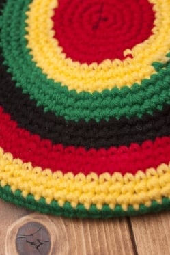 フェイクドレッド付きジャマイカハット - サブ4