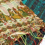 【1点物】インドのカンタ刺繍スカーフ （190cm×50cm）の商品写真