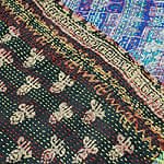 【1点物】インドのカンタ刺繍スカーフ （185cm×48cm）の商品写真