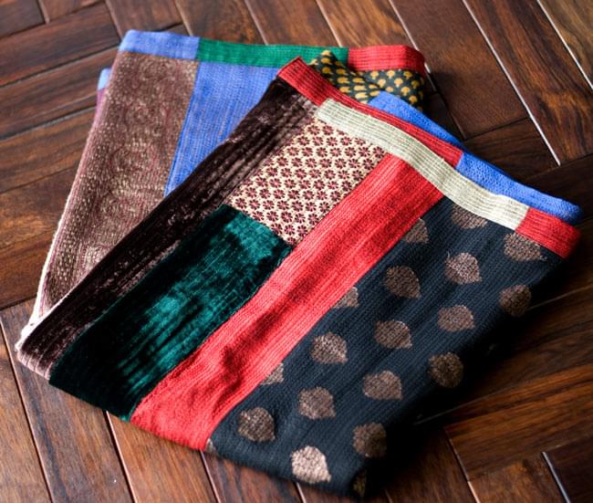 1点物・インド最高級品】インドのカンタ刺繍ストール の通販[送料無料