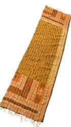 【1点物】インドのカンタ刺繍スカーフ （190cm×48cm）の商品写真
