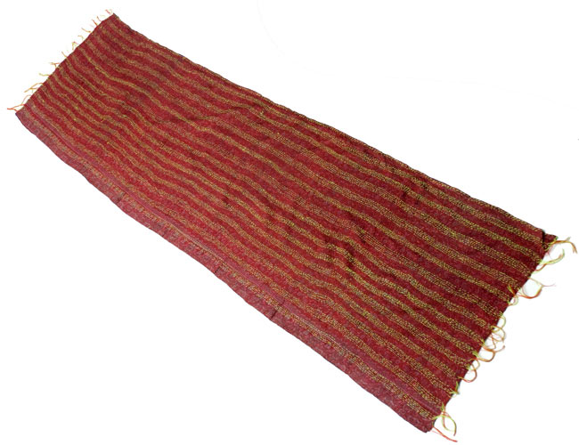 【1点物】インドのカンタ刺繍スカーフ (180cm×50cm)の写真カンタ,インド 刺し子,ストール,ショール.スカーフ