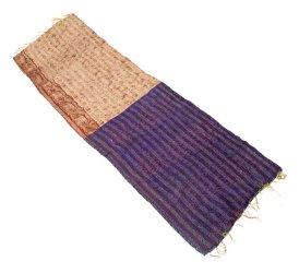 【1点物】インドのカンタ刺繍スカーフ （180cm×50cm）の商品写真