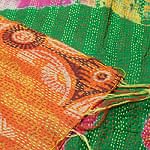 【1点物】インドのカンタ刺繍ショール （225cm×90cm）の商品写真