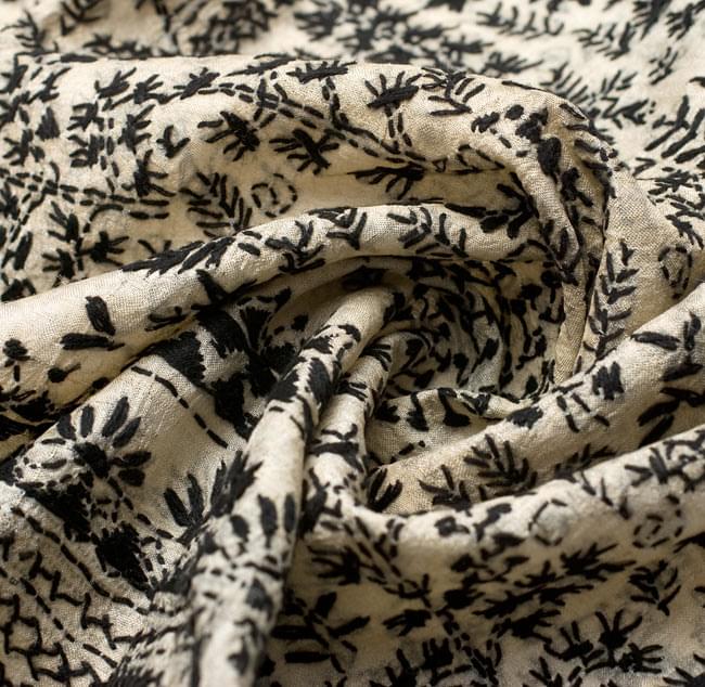 200×55 カンタ刺繍ストール①ラリーキルト　インド　ショール sin291.jpg