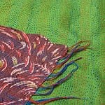 【1点物】インドのカンタ刺繍ショール （205-220cm×83cm）の商品写真