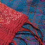 【1点物】インドのカンタ刺繍ショール （235cm×80cm）の商品写真