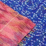 【1点物】インドのカンタ刺繍ショール （220cm×84cm）の商品写真