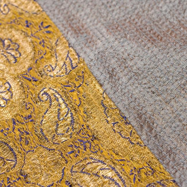 【1点物・インド最高級品】インドのカンタ刺繍ストール 11 - 他の部分をアップにしてみました。