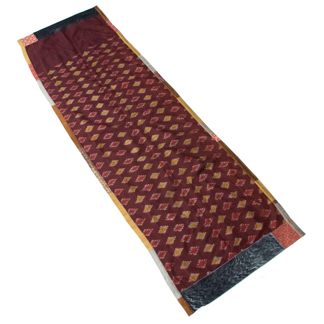 【1点物・インド最高級品】インドのカンタ刺繍ストール 15 - 裏面の全体像です。