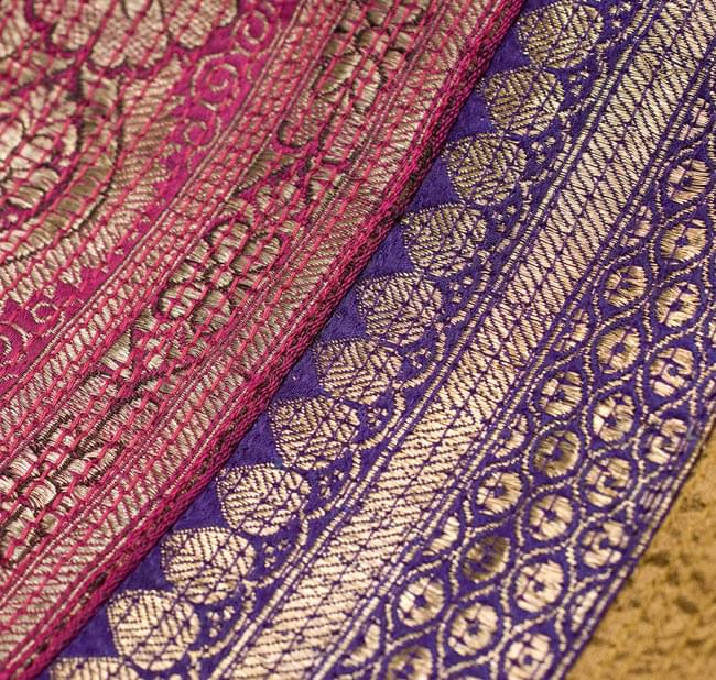 【1点物・インド最高級品】インドのカンタ刺繍ストール 19 - 他の部分をアップにしてみました。