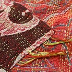 【1点物】インドのカンタ刺繍ショール （210cm×90cm）の商品写真