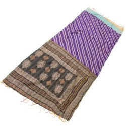 【1点物】インドのカンタ刺繍ショール （190-200cm×78cm）の商品写真