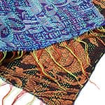 【1点物】インドのカンタ刺繍スカーフ （190-195cm×50cm）の商品写真